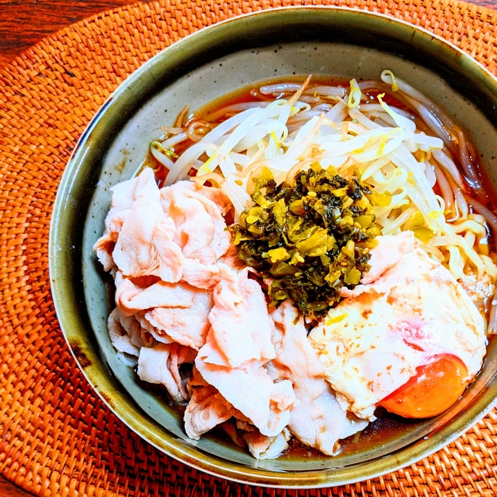 豚しゃぶもやしの醤油ラーメン